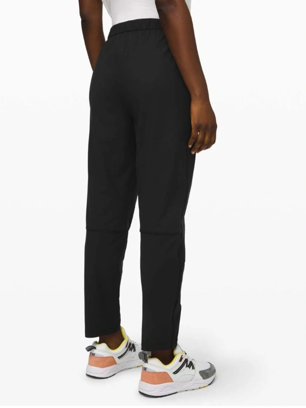 LULULEMON Essential High Rise Trouser Pants in Black size 8 Pleated Front Ankle